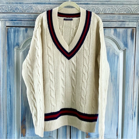 BRANDY MELVILLE NIKKI HEAVY WOOL STRIPE SWEATER - Picture 3 of 13